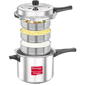 Prestige Popular Svachh Pressure Cooker | 5 L | Aluminium