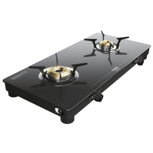 Preethi Luxe Pro 2 Burner Cooktop | Black