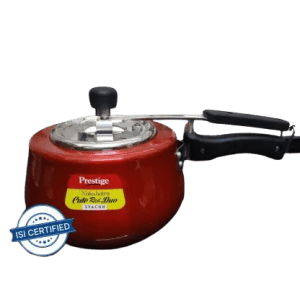 Prestige Nakshatra Cute Red Duo Aluminium Induction Bottom Pressure Cooker | Svachh | 3 L |