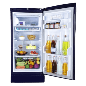 Godrej Edge Pro Single Door Refrigerator | 185 Litres | 4 Star | Direct Cool Inverter Technology | Marine Blue | RD EDGEPRO 210D TA