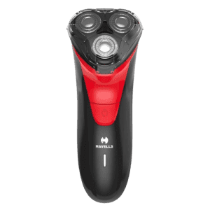 Havells RS7005-3 Head Rotary Shaver with Built in pop-up Trimmer for Wet and  Dry Shave | Protection from cuts | Black Red