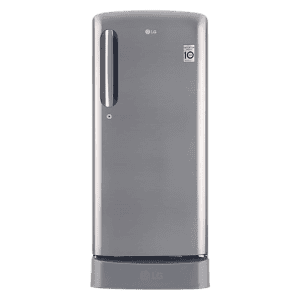 LG Direct-Cool Single Door Refrigerator | 185 L | 3 Star | Shiny Steel | GL-D201APZD
