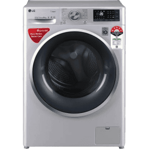 LG 8 kg 5 Star Fully Automatic Front Load with In-built Heater-FHT1408ZWL | Silver