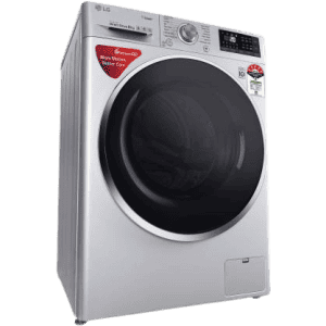 LG 8 kg 5 Star Fully Automatic Front Load with In-built Heater-FHT1408ZWL | Silver