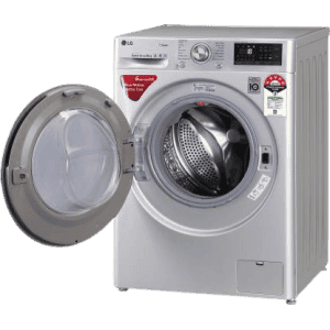 LG 8 kg 5 Star Fully Automatic Front Load with In-built Heater-FHT1408ZWL | Silver