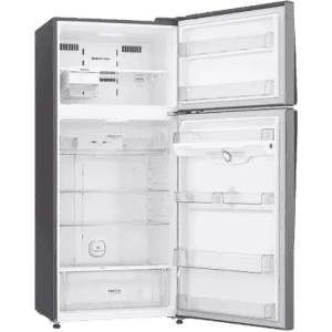 LG 516 L 3 Star Inverter Frost-Free Double Door Refrigerator | GN-H602HLHQ | Platinum silver