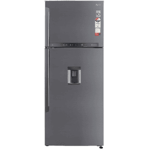 LG 471L 3 Star Frost-Free Inverter Wi-Fi Water Dispenser Double Door Refrigerator | GL-T502XPZ3 | Steel