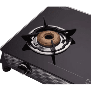 Preethi Valentino Carbon Glass Top Gas Stove | 3 Burner