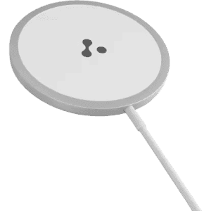 Ambrane AeroSync 15 Watt Fast Charging Wireless Pad | Compatible with Wireless Charging Enabled Devices | White |