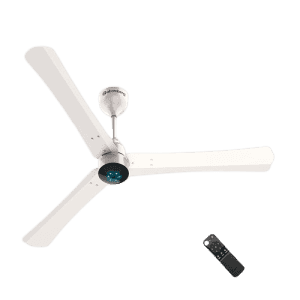 Atomberg Renesa + Ceiling Fan | 1200 mm | BLDC Ceiling Fan with Remote Control & LED Indicators | Pearl White
