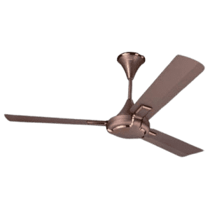 V-Guard GLADO PRIME 400 | ELEGANCE BROWN MATTE 1200 mm Silent Operation 3 Blade Ceiling Fan | Brown