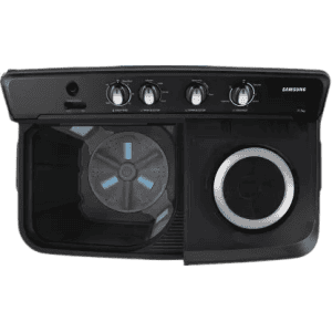 SAMSUNG Semi Automatic Top Load Washing Machine | 11.5 kg | Black, Grey | WT11A4260GD/TL