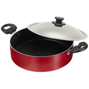 Pigeon by Stovekraft Non Stick Biriyani Pot with Lid | 5 L | Red