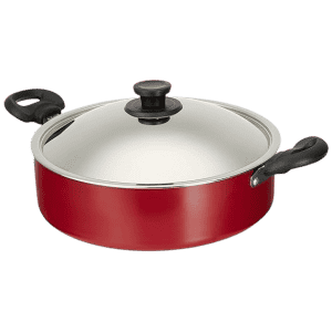 Pigeon by Stovekraft Non Stick Biriyani Pot with Lid | 5 L | Red