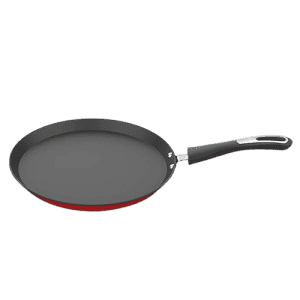 Preethi Dura Collection Non Stick Tawa | Gas & Induction Compatible | 26 cm | Chilly Red