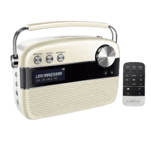 SAREGAMA Carvaan  | Hindi 10 W Bluetooth Home Audio Speaker  | Porcelain White, Stereo Channel
