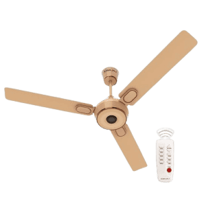 Bajaj  |  ENERGON PRIME BLDC AMBER | 1200Mm |  5 star | Remote Control |  Energyefficient Ceiling Fans  | Gold