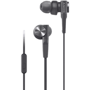 Sony Premium in-Ear Extra Bass Wired Headphones with Mic | MDR-XB55AP | Black