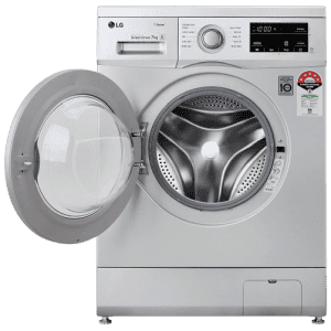 LG 7 Kg 5 Star Inverter Touch Control Fully-Automatic Front Load Washing Machine | HM1207SDL | Silver