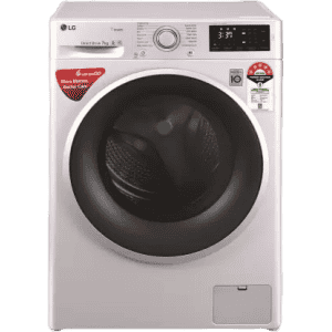 LG 7 kg With Steam Fully Automatic Front Load with In-built Heater | FHT1207ZNL | Silver