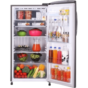 LG 215 L Direct Cool Single Door 4 Star Refrigerator-GL-B221APZY | Shiny Steel,