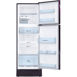 SAMSUNG Frost Free Double Door Refrigerator with Base Drawer | 2 Star | 236 L | Paradise Bloom Purple | RT28C31429R/HL