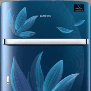 SAMSUNG 198 L Direct Cool Single Door 5 Star Refrigerator with Base Drawer | RR21T2H2W9U/HL | Paradise Blue