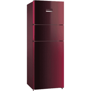 BOSCH Serie 4 364 Litres Frost Free Vario Inverter Triple Door Refrigerator | MultiAirflow System | CMC36WT5NI | Candy Red