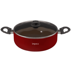 IMPEX ISP 3012 Non Stick Induction Bottom Biryani Pot 30 cm diameter 8 L capacity with Lid