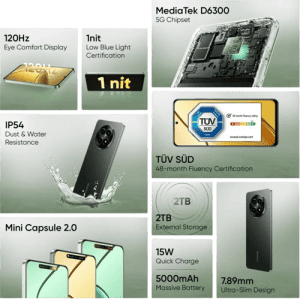 realme C65 5G | 8 GB RAM | 128 GB | Glowing Black