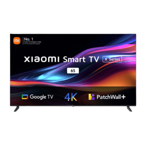 Xiaomi Smart TV X Series Smart Google TV | 165 cm (65 inch) | Ultra HD 4K LED with 4K Dolby Vision | HDR 10 | Dolby Audio | DTS X | DTS Virtual X | Vivid Picture Engine | Black