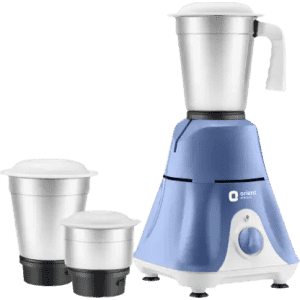 Orient Electric Sprint Super 750 Juicer Mixer Grinder | 3 Jars | Blue