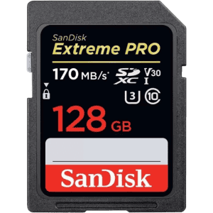 SanDisk Extreme PRO 128 GB | 170 MB/s | Memory Card