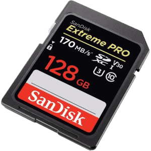SanDisk Extreme PRO 128 GB | 170 MB/s | Memory Card