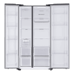 Samsung Side by Side Refrigerator | 653 L |  3 Star | Clean Steel | RS76CG8113SLHL