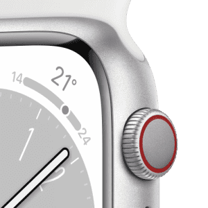 Apple Watch Series 8 Sports Band | 41 mm | Retina LTPO /OLED Display | Silver Aluminium