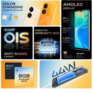 vivo Y100 5G | 128 GB/8 GB RAM | Twilight Gold