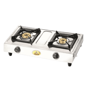 Bajaj Popular Eco Stainless Steel Gas Stove | 2 Burner | 450137