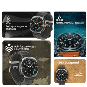 Samsung Galaxy Watch Ultra | LTE | 4.7 cm | Titanium Silver | SM-L705FZTAINS