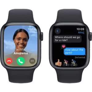 Apple Watch Series 9 | GPS 41mm Midnight Aluminium Case with Midnight Sport Band | Midnight Strap