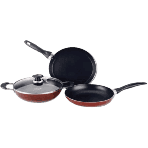 Nolta Popular Series 4 Pcs Induction Bottom Non Stick Coated Cookware Set