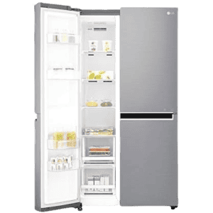 LG 687 L Frost Free Side by Side Refrigerator with with Smart ThinQ | WiFi | Shiny Steel | GC-B247SLUV