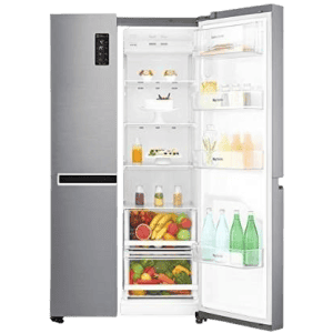 LG 687 L Frost Free Side by Side Refrigerator with with Smart ThinQ | WiFi | Shiny Steel | GC-B247SLUV