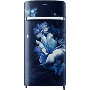 SAMSUNG 189 L Frost Free Single Door 5 Star Refrigerator  | Midnight Blossom Blue |refr RR21C2G25UZ/HL