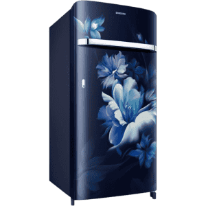 SAMSUNG 189 L Frost Free Single Door 5 Star Refrigerator  | Midnight Blossom Blue |refr RR21C2G25UZ/HL