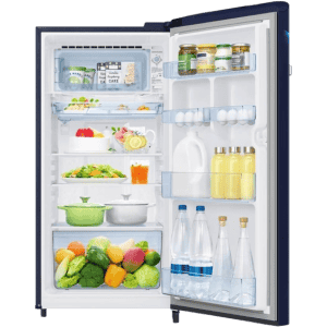 SAMSUNG 189 L Frost Free Single Door 5 Star Refrigerator  | Midnight Blossom Blue |refr RR21C2G25UZ/HL