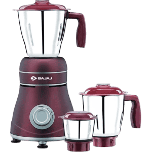 BAJAJ Crimson Ivora  Mixer Grinder | 410530 | 800 W | 3 Jars | Red