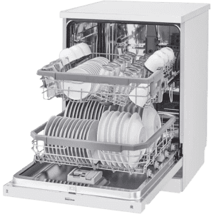 LG DFB424FW | Free Standing 14 Place Settings Intensive Kadhai Cleaning | No Pre-rinse Required Dishwasher