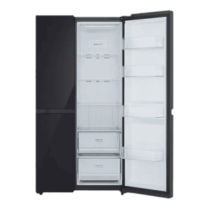 LG Side by Side Refrigerator | Frost Free with Smart Inverter Compressor | 650 Litres | 3 Star | Black Mirror | GLB257DBM3