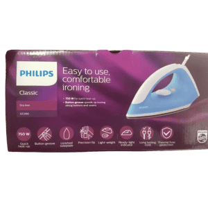 Philips Classic Dry Iron | 750 W | Skyblue | GC90/20